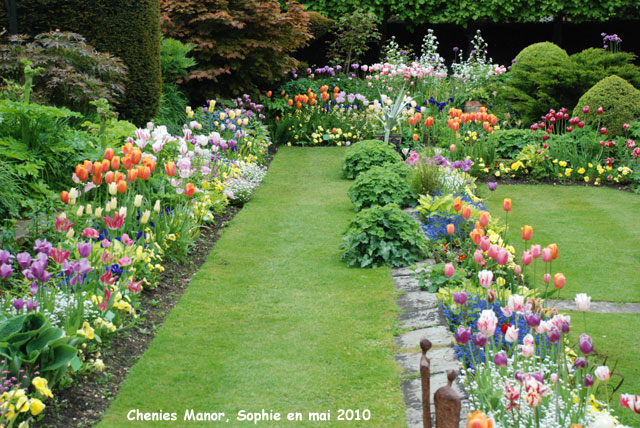 Chenies Manor: le jardin creux