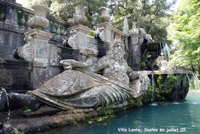 Vila Lante: fontaine des Lumières